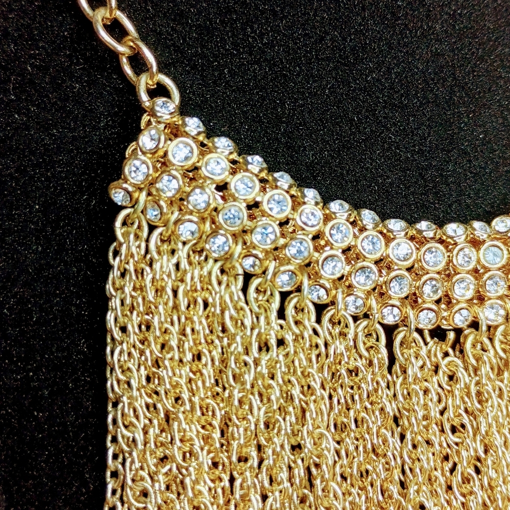 Ann Taylor Gold tone Cascade Necklace - Picture 3 of 5